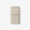 The Company Store Narrow Stripe Reversible Cotton Hand Towel In Beige
