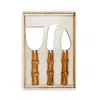 The Company Store Natural Bamboo Cheese Knives Set Of 3