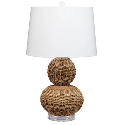 The Company Store Natural Seagrass Table Lamp In Beige