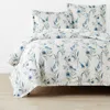 The Company Store Nature's Vine Classic Smooth Sateen Duvet Cover In Blue/white