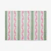 The Company Store Navya & Gulab Placemats, Set Of 4 In Green/pink