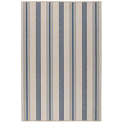 The Company Store Nimes Ticking Washable Rug In Beige