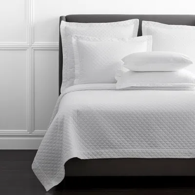 The Company Store Norfolk Premium Smooth Egyptian Cotton Sateen Coverlet In White