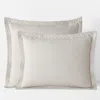 The Company Store Norfolk Premium Smooth Egyptian Cotton Sateen Sham In Beige