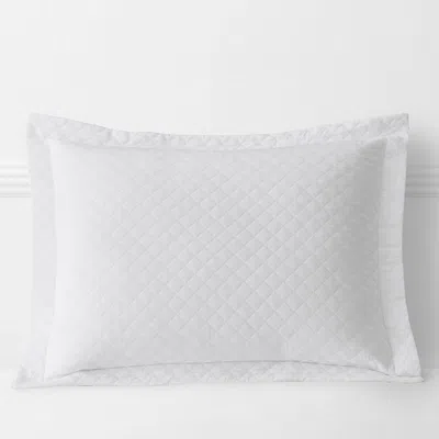The Company Store Norfolk Premium Smooth Egyptian Cotton Sateen Sham In White