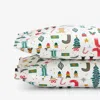 The Company Store Nutcracker Classic Cool Cotton Percale Pillowcase Set In Ivory/red