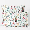 The Company Store Nutcracker Classic Cool Cotton Percale Sham In Ivory/red