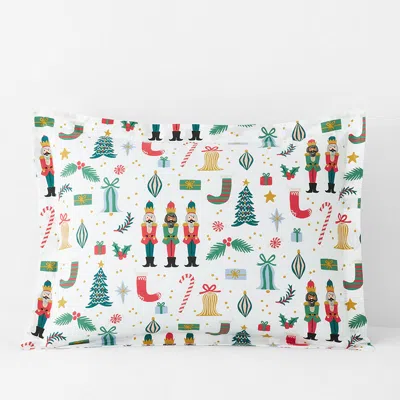 The Company Store Nutcracker Classic Cool Cotton Percale Sham In Multi