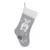 The Company Store Nutcracker Suite Stocking In Gray/white