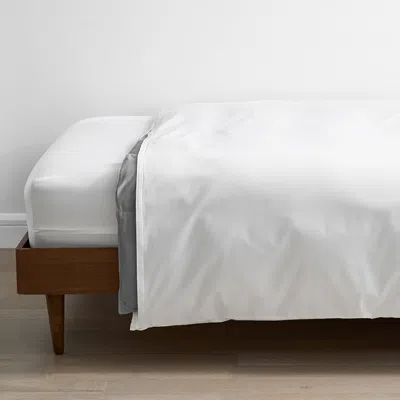 The Company Store Organic Cotton Sateen Comforter Protector In White