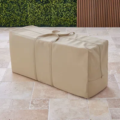 The Company Store Outdoor Cushion Storage Bags In Neutral