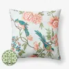 The Company Store Outdoor Printed Reversible Decorative Square Pillow In Blue/green/pink