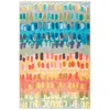 The Company Store Paint Chip Washable Rug In Blue/orange/coral