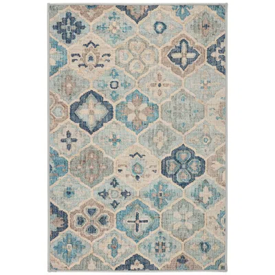 The Company Store Pali Washable Rug In Blue/gray