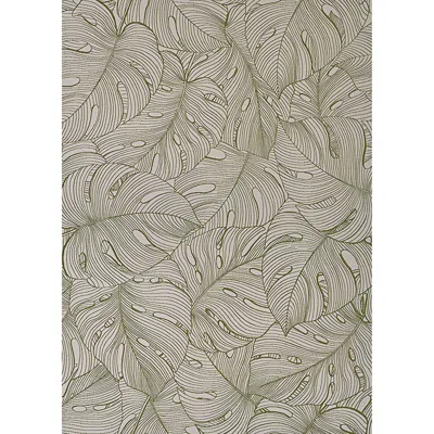 The Company Store Palm Flat Woven Outdoor Rug In Green