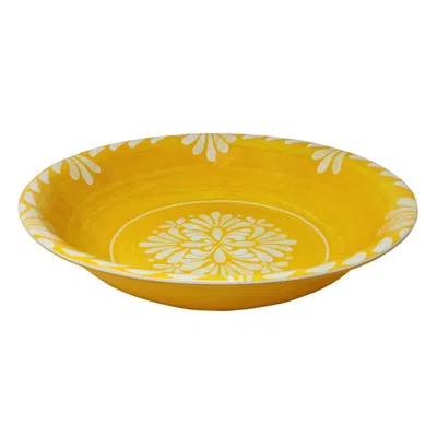 The Company Store Paloma Serving Bowl In Yellow