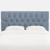 The Company Store Park Tufted Velvet Headboard In Blue