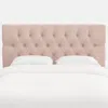 The Company Store Park Tufted Velvet Headboard In Pink