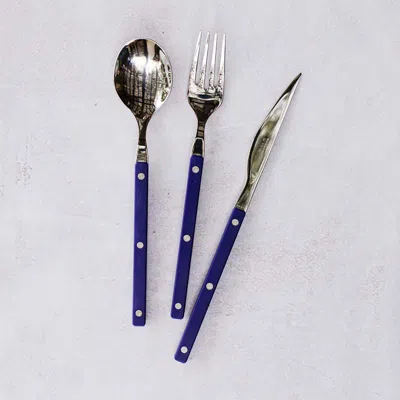 The Company Store Pastello Flatware, Set Of 3 In Blue