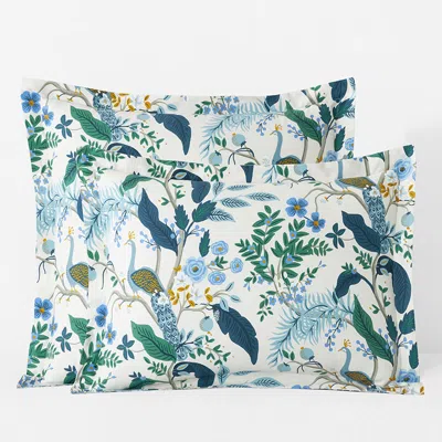 The Company Store Peacock Classic Smooth Sateen Sham In Multi
