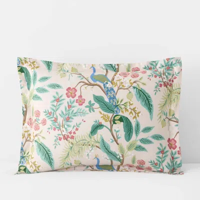 The Company Store Peacock Classic Smooth Sateen Sham In Multi