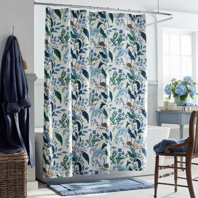 The Company Store Peacock Classic Smooth Sateen Shower Curtain In Animal Print