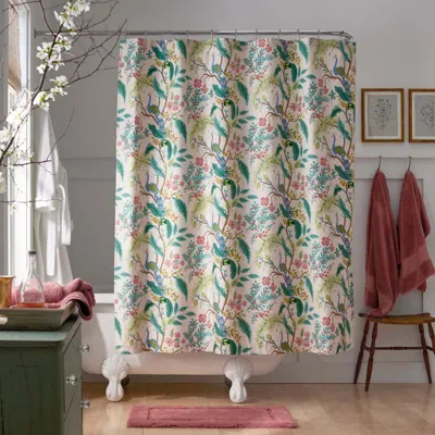 The Company Store Peacock Classic Smooth Sateen Shower Curtain In Multi