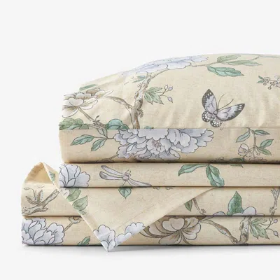 The Company Store Peony Garden Premium Smooth Wrinkle-free Sateen Bed Sheet Set In Multi