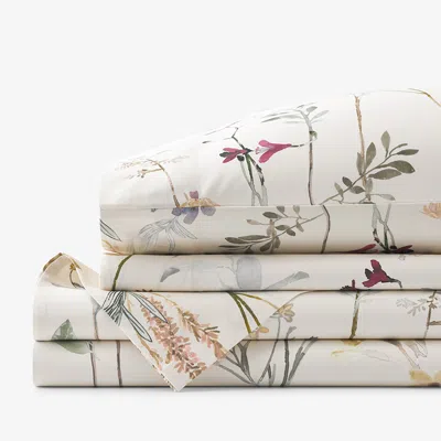 The Company Store Peyton Premium Smooth Sateen Bed Sheet Set In Beige