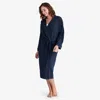 The Company Store Pima Cotton Kimono Robe In Blue