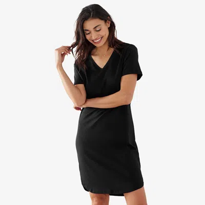 The Company Store Pima Cotton Nightgown In Black