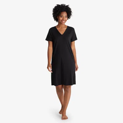 The Company Store Pima Cotton Nightgown In Black