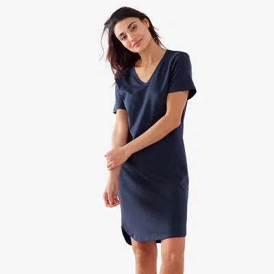 The Company Store Pima Cotton Nightgown In Blue