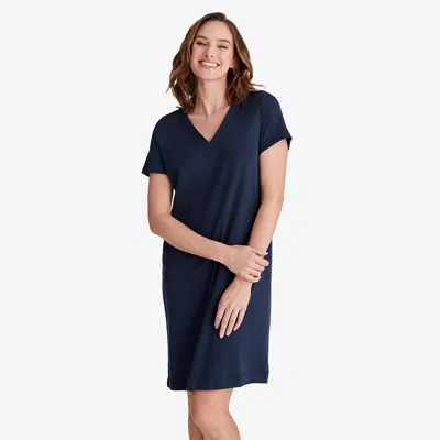 The Company Store Pima Cotton Nightshirt In Blue