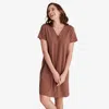 The Company Store Pima Cotton Nightshirt In Red
