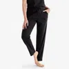 The Company Store Pima Cotton Tapered Pants In Black