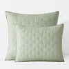 The Company Store Pintuck Quilted Sham In Green