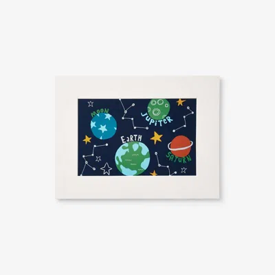 The Company Store Planets & Rockets Wall Art In Blue