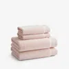 The Company Store Plush Spa Solid 4-piece Bath & Hand Towel Set In Pink