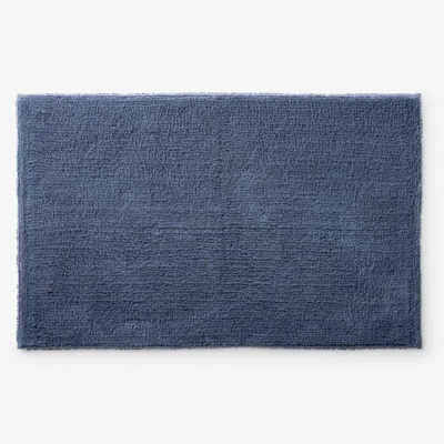 The Company Store Plush Spa Solid Bath Rug In Blue