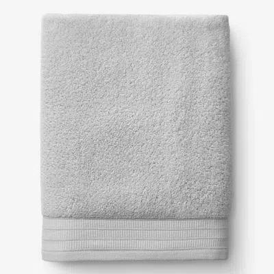 The Company Store Plush Spa Solid Bath Sheet In Gray