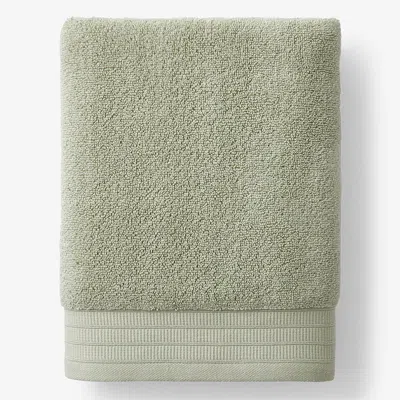 The Company Store Plush Spa Solid Bath Sheet In Green