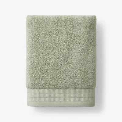 The Company Store Plush Spa Solid Bath Towel In Green