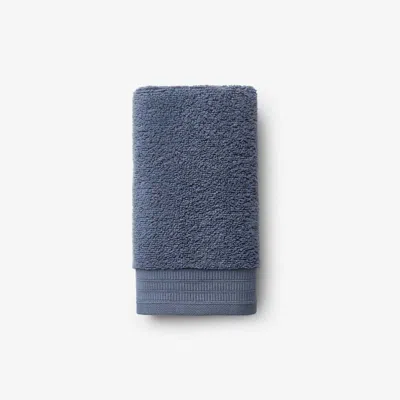 The Company Store Plush Spa Solid Hand Towel In Blue
