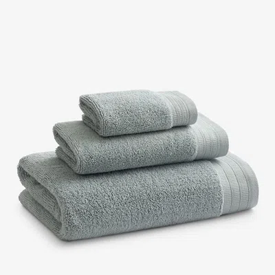 The Company Store Plush Spa Solid Hand Towel In Blue