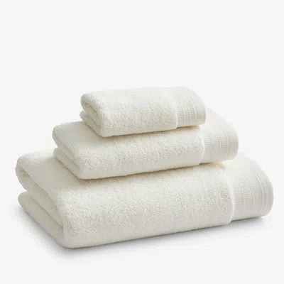 The Company Store Plush Spa Solid Washcloths, Set Of 2 In Ivory