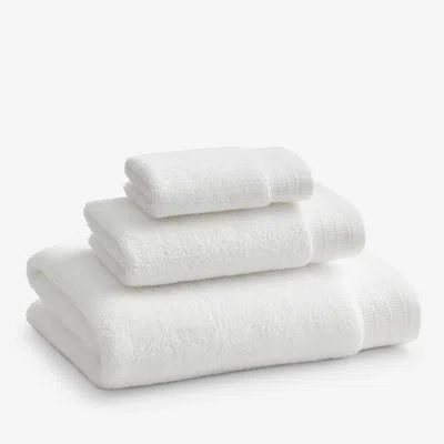 The Company Store Plush Spa Solid Washcloths, Set Of 2 In White