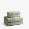 The Company Store Plush Spa Stripe 4-piece Bath & Hand Towel Set