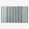 The Company Store Plush Spa Stripe Bath Rug In Blue