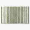 The Company Store Plush Spa Stripe Bath Rug In Green